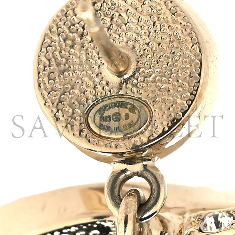 CHANEL CRYSTAL CC EARRINGS ABA209